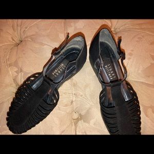 Stuart Weitzman Sandal, Black, Size 7, GUC